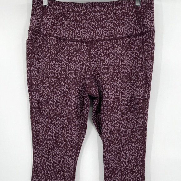 all in motion Pants - All in Motion Premium High Waisted Purple Side Pocket Active Legging sz L